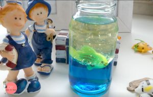 DIY Lavalampe oder Aquarium im Glas basteln