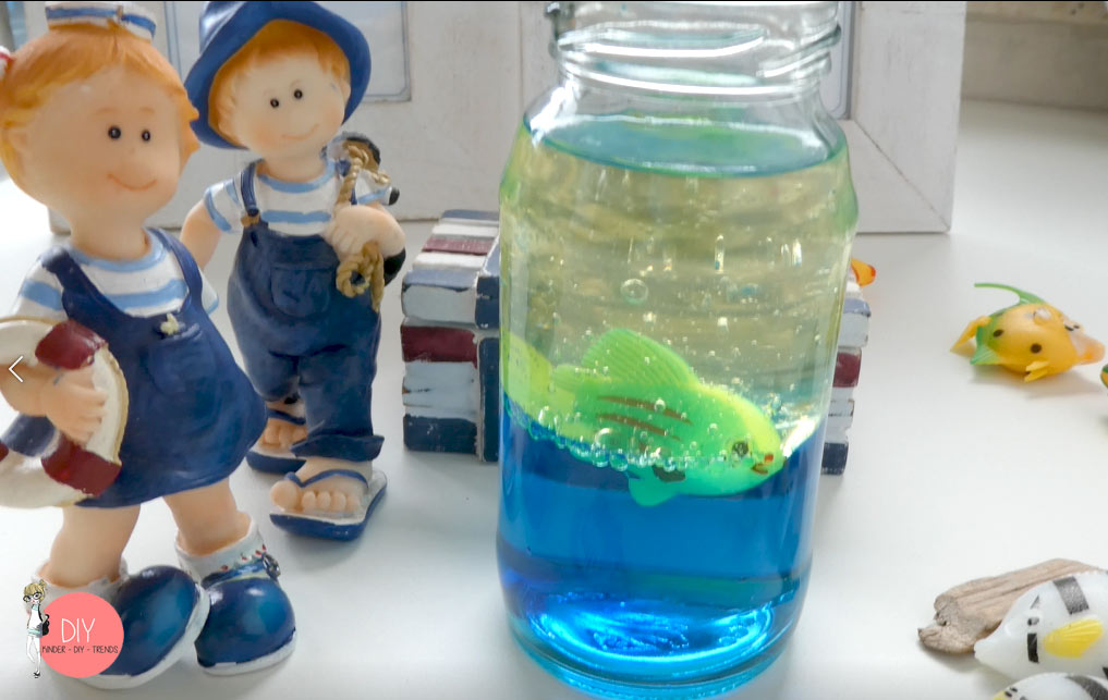 DIY Lavalampe oder Aquarium im Glas basteln