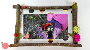 Basteln mit Naturmaterialien - Holzrahmen