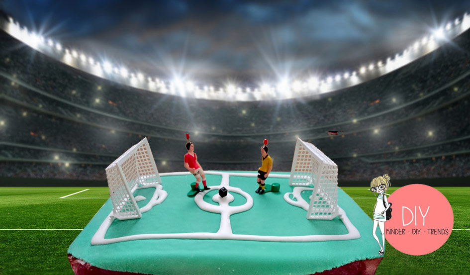 Fußball WM Kuchen zum Kindergeburtstag backen