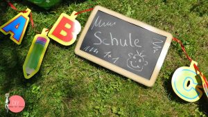 ABC Tafel Girlande Deko zum Aufhängen für die Einschulung Party