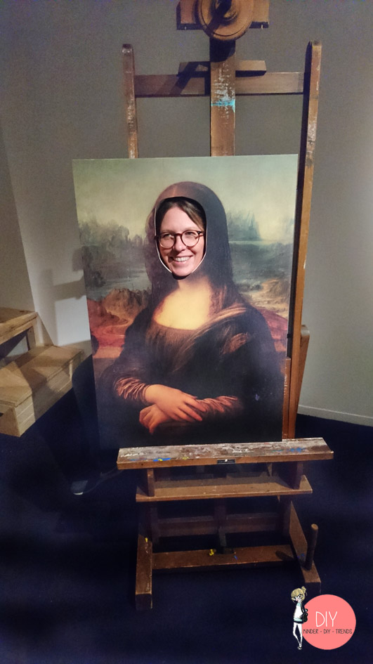 Mona Lisa als Fotowand - Blogger Selfie
