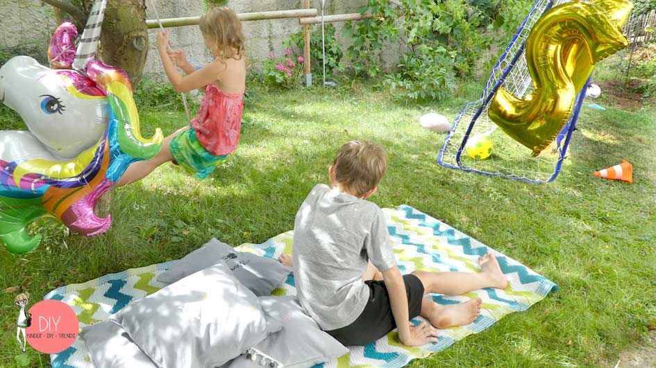 Outdoor Teppich BESTTOY als Spielstation für den Kindergeburtstag