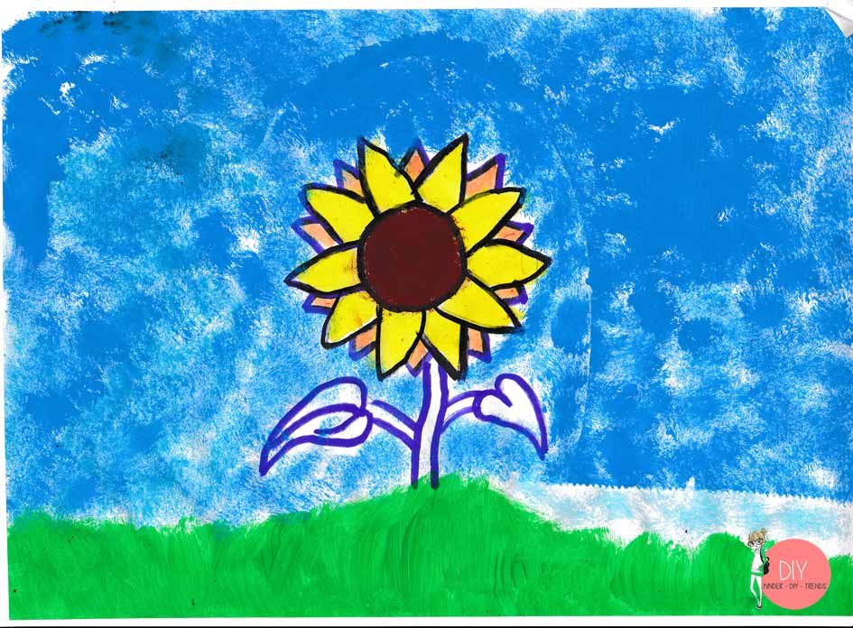 Sonnenblumen Bild - zeichnen lernen mit dem Smart Sketcher