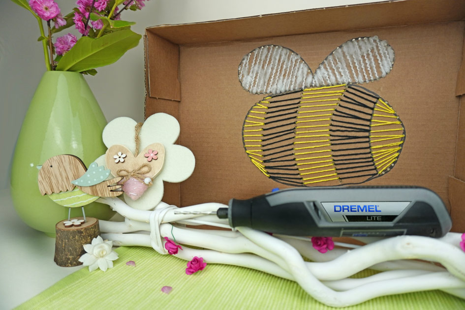 DIY Biene Wolle & Dremel Lite & VORLAGE | Kinder-DIY-Trends