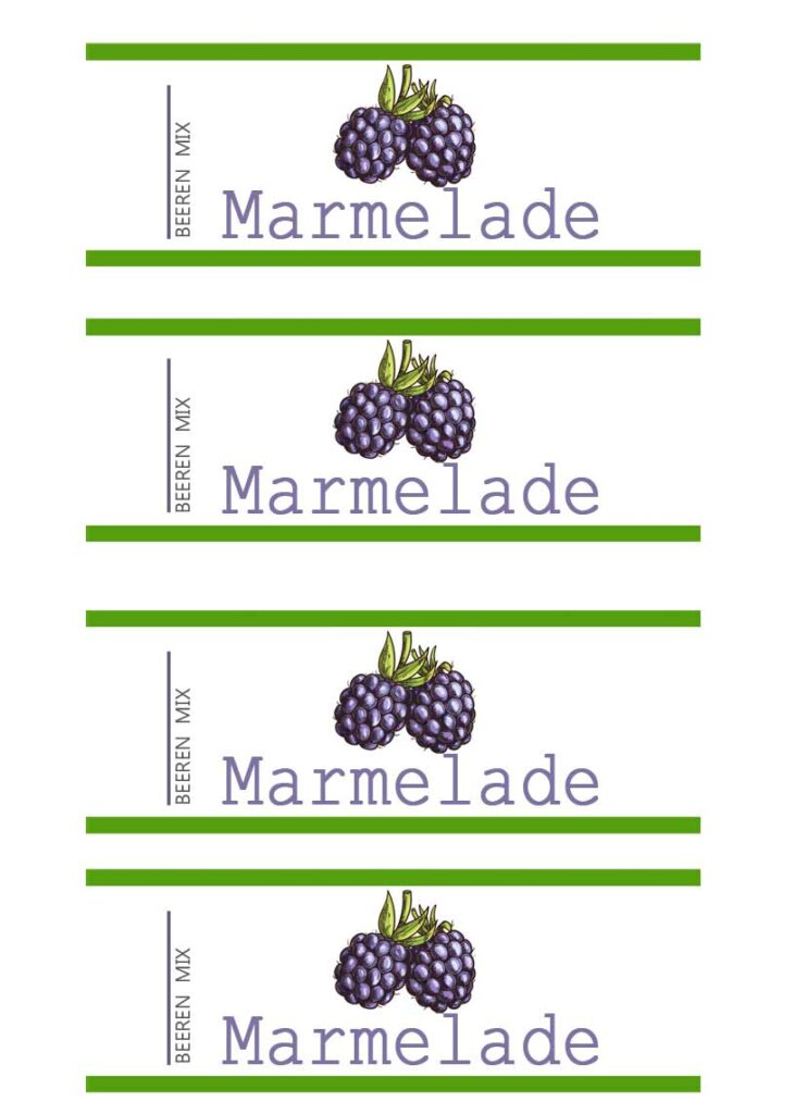 Marmelade Etiketten gratis Vorlagen | Kinder DIY Trends