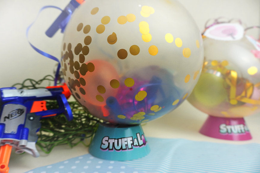 Luftballon Geschenk: NERF Kindergeburtstag