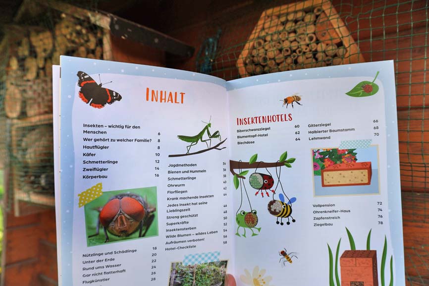 Buchrezension Insektenhotel - Inhaltsverzeichnis