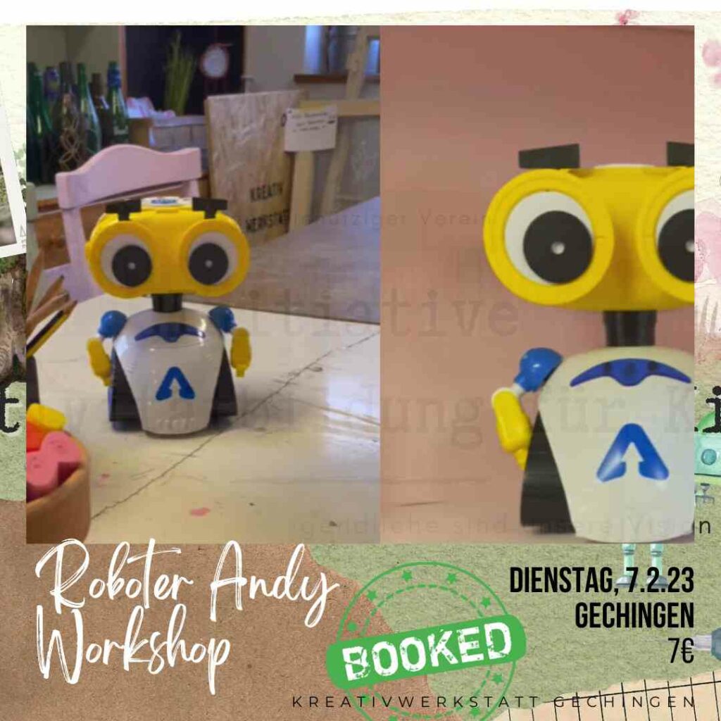 MINT Workshop für Kinder mit Roboter Andy von KOSMOS