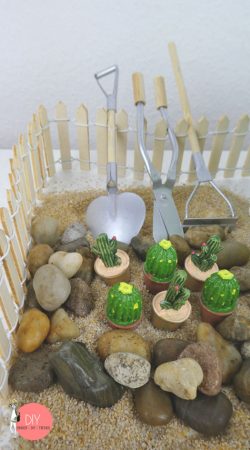 Kinder-DIY-Trends-3D-Holzbausatz-VW-Bus-Bulli-T1-und-Miniaturlandschaft-Deko-Kaktus-Garten Kaktus Garten Zen mit Deko Kakteen