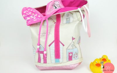 Tasche selber nähen mit Wachstuch Stoff