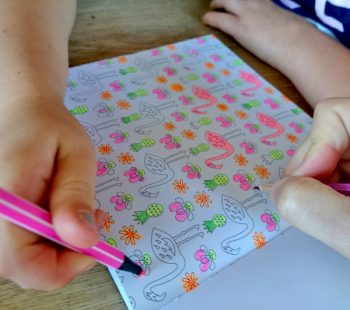 Kinder-DIY-Trends-Ausmalglück-Flamingo Flamingo, Ananas, Monstera - viele Ausmalbilder und Vorlagen