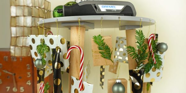 Adventskalender selber basteln DIY Hocker Upcycling - Weihnachtsdeko & Geschenk selber machen