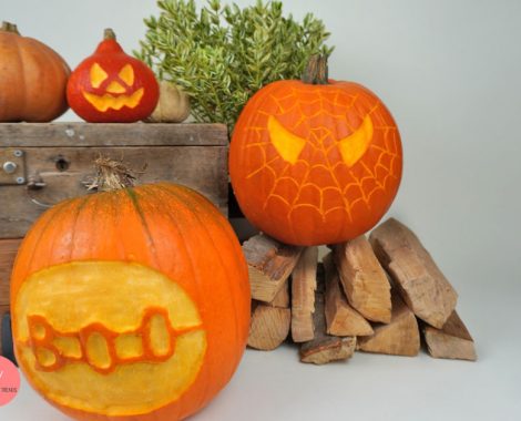 Halloween DIY Kürbis schnitzen mit dem Dremel LITE - Spiderman Kürbis, BOO und Gesicht schnitzen