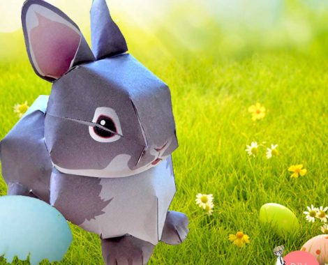 Freebie Osterhase Aus Papier Basteln Kinder Diy Trends