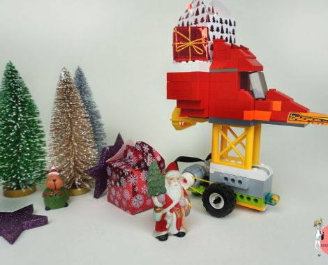 Nikolaus Schlitten Fahrzeug Roboter mit LEGO WeDo 2.0 bauen & programmieren
