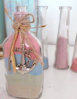 Kinder-DIY-Trends-Deko-Sandbild-Flasche-fertig Deko aus Sand