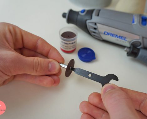 Anleitung für den Dremel Aufsatz Metalltrennscheibe - Mit Kindern mit Werkzeug basteln