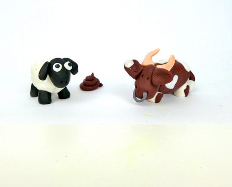 Mit Knete modellieren können Kinder schon ab 6 Jahren - Schaf & Stier kneten