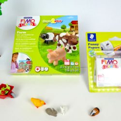 Kinder-DIY-Trends-FIMO-kids-Farmset-FunnyPapers-Set-Verpackung FIMO Funny Kits und Farm für Kinder zum Kneten