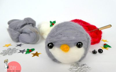Pinguin filzen - Anleitung für Trockenfilzen kinderleicht