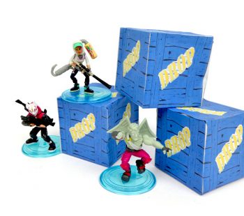 Kinder-DIY-Trends-Fortnite-Geburtstagsparty-Dropbox Loot Box selber machen