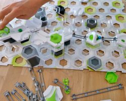 Kinder-DIY-Trends-Gravitrax-Murmelbahn Murmelbahn mit Stahlkugeln und 3D Bahn Gravitrax