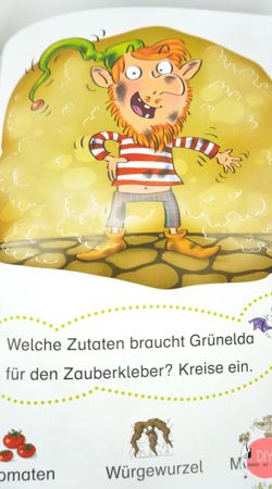 Kinder-DIY-Trends-KOSMOS-Erstlesebücher-zum-Schulstart-Back-to-school-Pumuckl-Die-drei-Fragezeichen-Kids-Pony-Flocke-Monster Rätsel im Buch Spinnengift und Krötenschleim für Erstleser