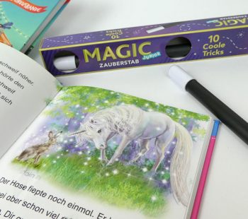 Kinder-DIY-Trends-KOSMOS-Zauberstab-Sternenschweif-Mia-Magie-Einhorn Zauberhafte Geschichten mit Pony und Einhorn Sternenschweif