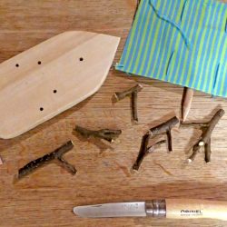 Kinder-DIY-Trends-Kosmos-Schnitzen-Segelboot Segelschiff selbermachen