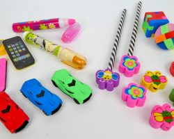 Kinder-DIY-Trends-MIFUS-Geschenke-unter-10-Euro-für-den-Schulanfang-Radiergummis Radierer als Blumen, Autos, Stifte und Puzzle