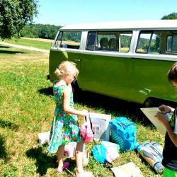Mit dem VW T2 zum Familienausflug und Picknick