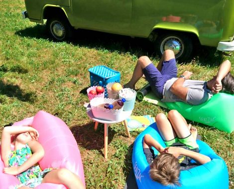 Ausruhen und Chillen mit der Familie und VW T2