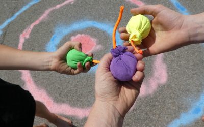 Kreidebomben Spiele zum Kindergeburtstag