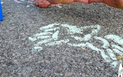 mit Kreide malen