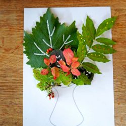 Vorlage ausdrucken für Blumen bemalen mit Acrylmarkern