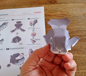 Kinder-DIY-Trends-Osterhase-Papier-kleben Einzelteile ausschneiden und kleben
