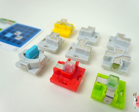 Stromkreis Spielsteine mit LED und Aufgabenkarte