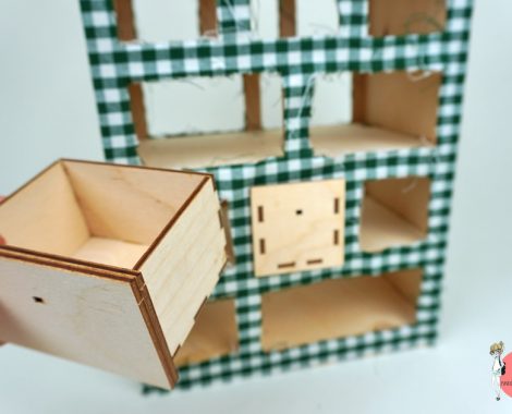 Anleitung Adventskalender Holzhaus Upcycling - nachhaltig schenken