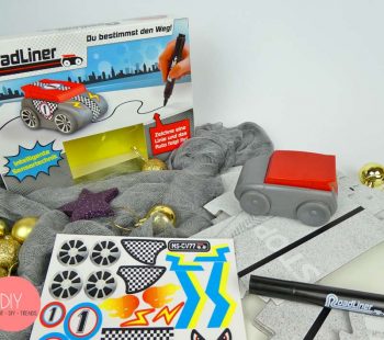 Kinder-DIY-Trends-Roadliner-Auto-Design Roadliner Roboter Auto mit DIY Sticker - Inhalt