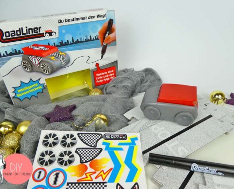 Roadliner Roboter Auto mit DIY Sticker - Inhalt