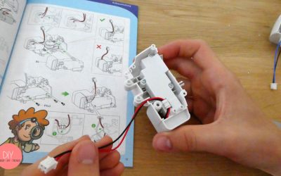 Bauteile aus Plastik für den Motor des Roboters