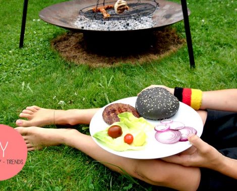 Leckerer Burger grillen - Schland Burger
