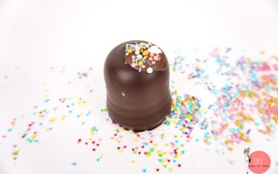 Schokokuss mit Sprinkles Streusel als Fingerfood für den Kindergeburtstag