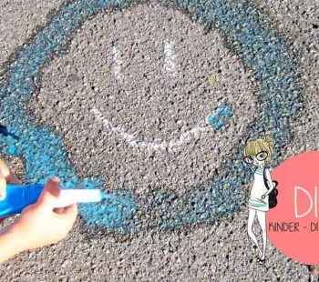 Kinder-DIY-Trends-Sprühkreide-Kindergeburtstag Gratis Rezept für das Experiment