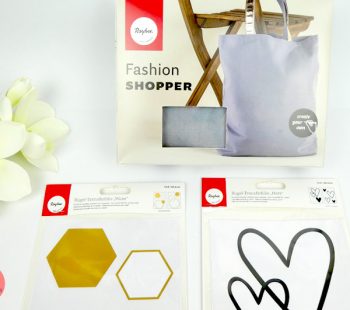 Kinder-DIY-Trends-Upcycling-KinderspielzeugTasche-Aufbewahrung-Bügel-Transferfolie Herzen und Bienenwaben Motive