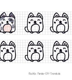 Kinder-DIY-Trends-Vorlage-Square-Katze_Freebie2 Zeichenschule für Kinder