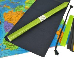 Kinder-DIY-Trends-Wachsttuchstoff-Strandtasche-Landkarte-Stoff-Glitzerstoff-Elbufer-Material Wachstuchstoff mit Landkartenmuster - Strandtasche für Jungen und Mädchen selber nähen
