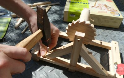 Katapult nach Leonardo da Vinci bauen mit einem Bausatz