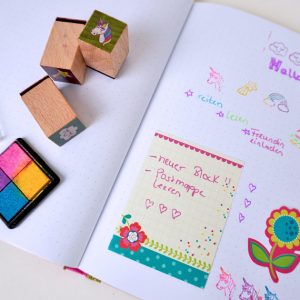 Kreatives Schreiben mit Tagebuch oder Bullet Journal für Kinder